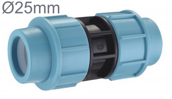 PE Rohr Kupplung Ø 25 mm Muffe
