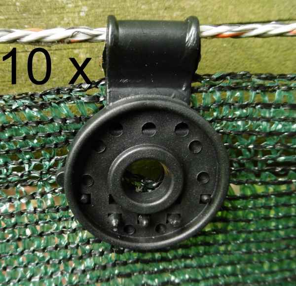 10 Halte Clip Halter Befestigung f. Windschutz netz gewebe Sichtschutz Blende