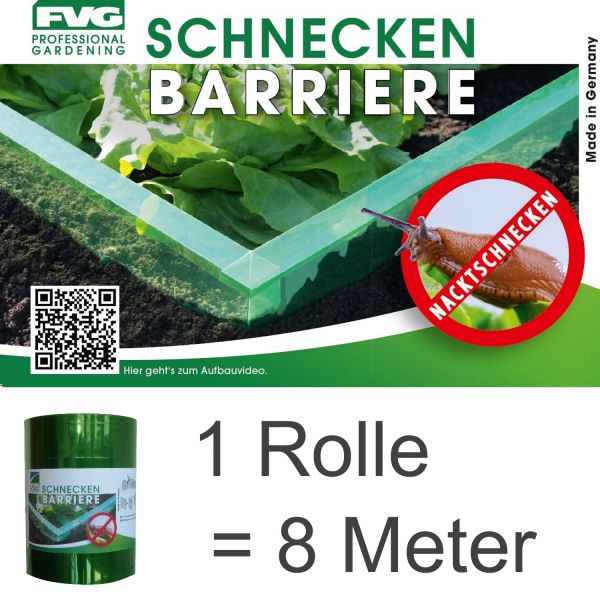 8 m Schnecken-barriere Schnecken-schutz Schnecken-sperre Schnecken-stopp Schneckenzaun