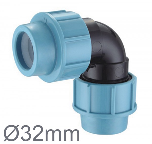 PE Rohr Ø 32 mm 90 ° Winkel
