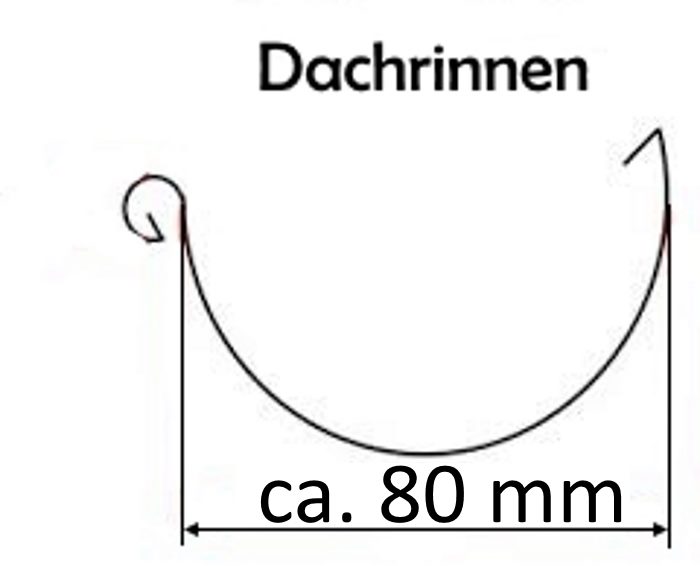 1 Meter Dachrinnenbürste Dachrinnenschutz Marder- Laubschutz Rinnenraupe Ø  12 cm