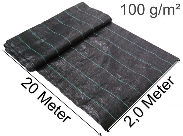 20m x 2m Anti Unkrautvlies Abdeckvlies Bodengewebe Unkrautfolie Pflanzen Schutz Vlies Mulchvlies