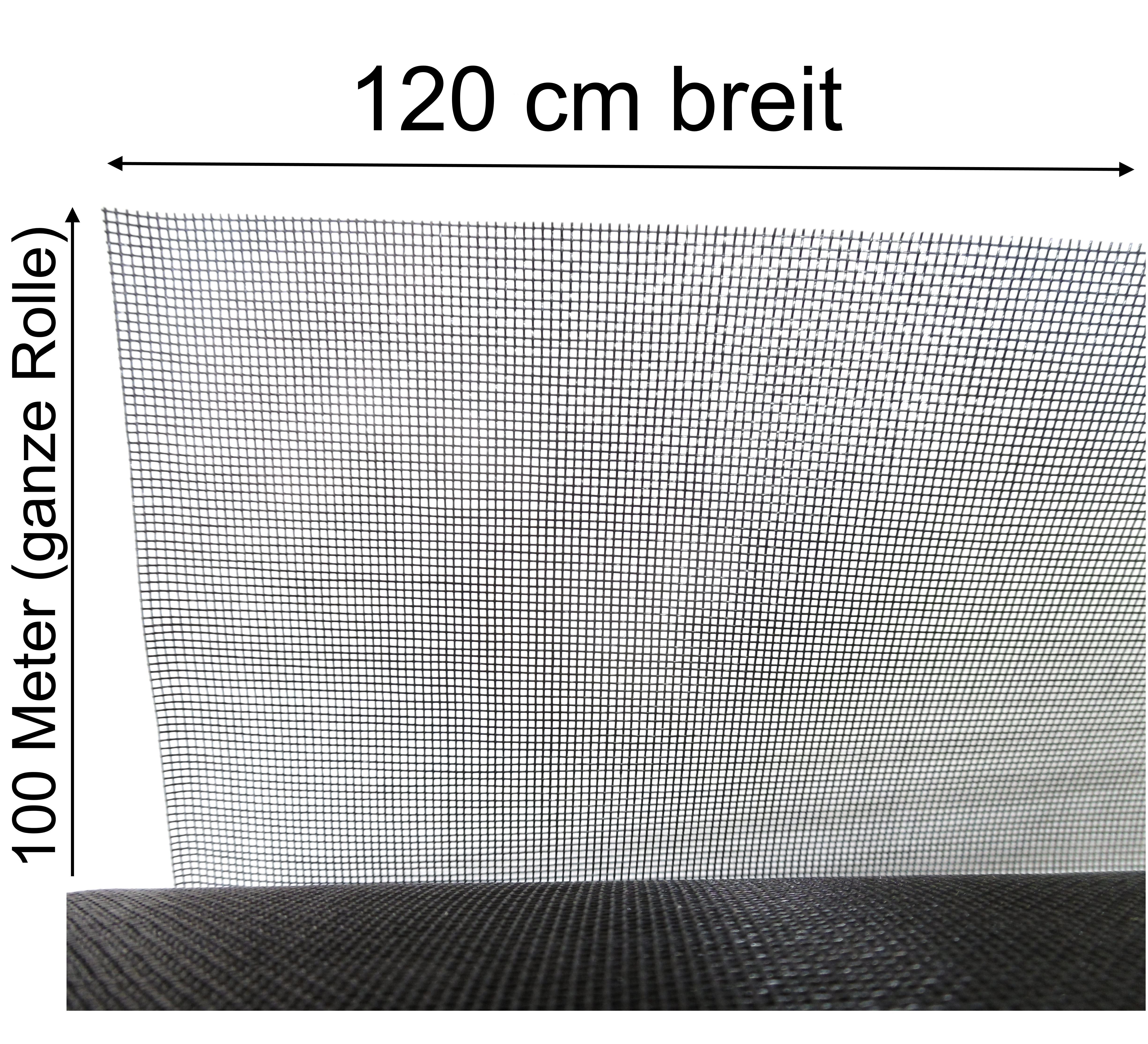 Fliegennetz Fliegengitter Mückengitter Mückengaze aus Fiberglas 1,2m x 2,5m  lang