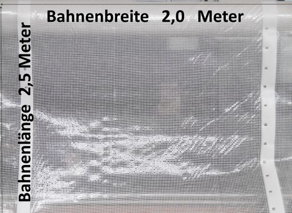 Früh-Beetfolie 5m² 2m x 2,5m transparent Gewächshaus Tunnel-Folie Aufzuchtfolie Gewächshausplane